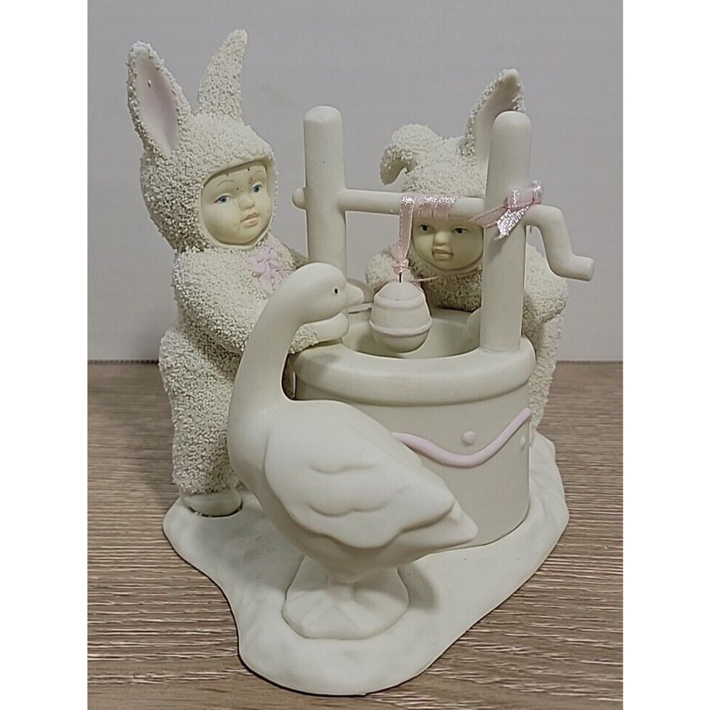Dept 56 Snowbunnies Wishing You‎ A Happy Easter Wishing Well 1995